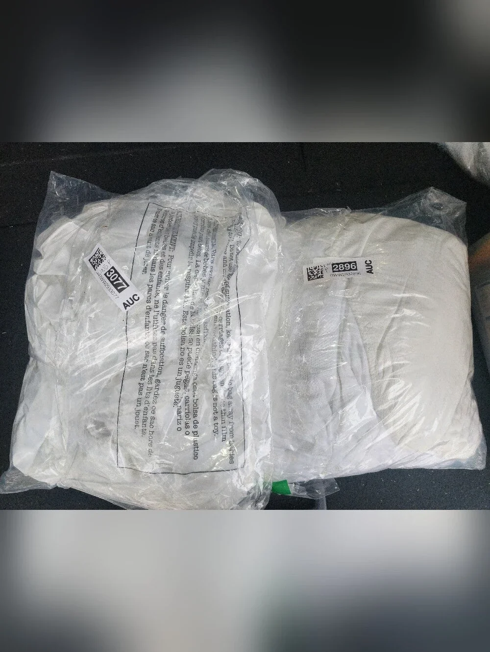 Two White Waterproof Mattress Protector - King Size